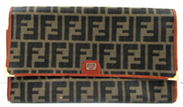 Large Vintage Fendi Vinyl Travel Clutch Wallet - £172.83 GBP