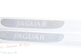 02-08 JAGUAR X-TYPE FRONT LEFT & RIGHT DOOR SCUFF PLATE PANEL TRIM PAIR Q2558 image 4