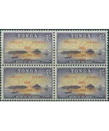 Tonga official 1962 SGO14 5/- Centenary of Emancipation block MNH - $608.68
