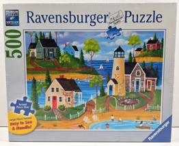 Ravensburger Summer By The Sea 500 Large Pc Puzzle Fun Activity Family G... - $32.66