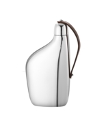 Sky by Georg Jensen Stainless Steel with Leather Hip Flask - New - £69.28 GBP