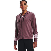 UNDER ARMOUR Womens Full Zip Hoodie French Terry Mauve Size Large $65 - NWT - £21.22 GBP