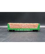 Vtg Tyco HO Great Northern 50&#39; Bulkhead Flat Car w/ Lumber Load - €12,96 EUR