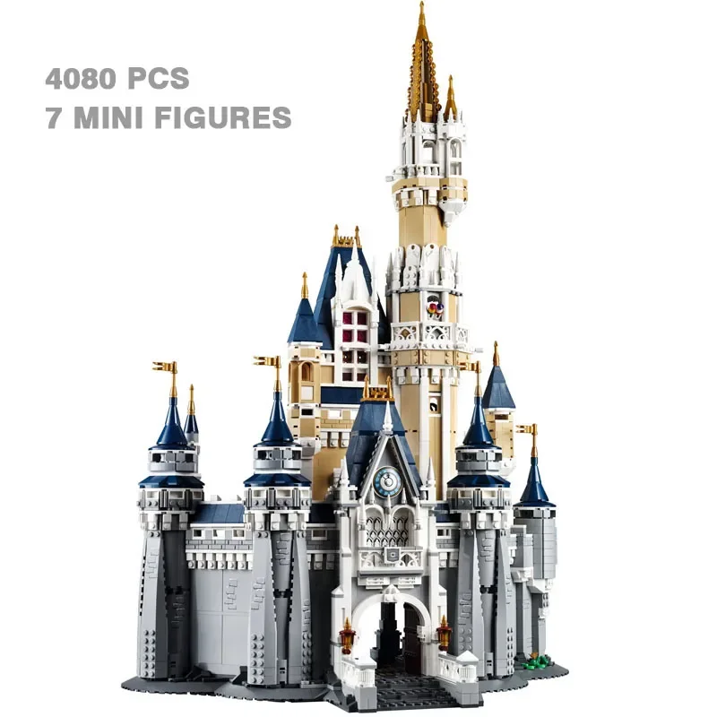 4080 PCS Princess Castle Modular Building Blocks Bricks Kids Toy Compatib - £99.26 GBP+