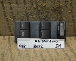 05-07 Mercury Montego Left Driver Master Switch 5F9T14540BG3JA6 Door B 2... - £6.38 GBP