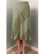 NWT Women&#39;s Laundry By Shelli Segal Mixed-Print Hi-Lo Midi Skirt Size 14 - $54.14 CAD
