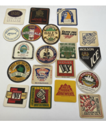 Vintage beer coasters Lot of 20 ALL DIFFERENT  Import &amp; Domestics Home B... - $27.12 CAD