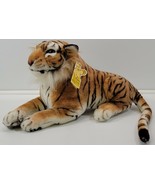 N) Realistic Goffa Plush Stuffed Animal Tiger 18&quot; Long - £19.77 GBP