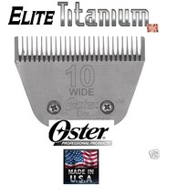 Oster Elite Titanium 10 Wide Blade*Fit A5 Turbo,Volt,A6,Many Andis,Wahl Clipper - £51.95 GBP