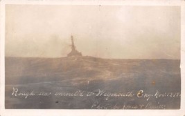 Rough Sea Enrout To Weymouth Dorset Uk Jones~Pruitt Real Photo Postcard 1910s - £8.75 GBP