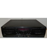 JVC TD-W354 Dual Deck Cassette Tape Player/Recorder Dubbing Dolby (Black) - $100.81