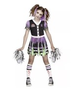 Spirit Halloween M Girls Zombie Fear Leader Costume Deluxe Dress Pom Pom... - $28.04