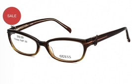 Guess Womens GU2304-3 Rectangle Gradient Brown Eyeglasses 53mm - £19.10 GBP