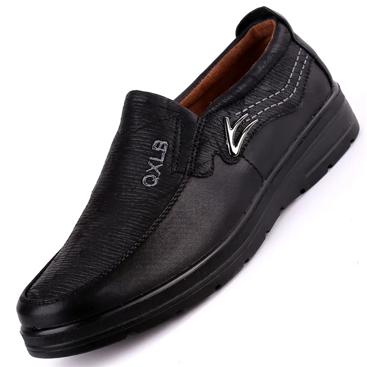 New Trademark Size 38-48 Upscale Men Casual Shoes Fashion Leather Shoes ... - $37.53