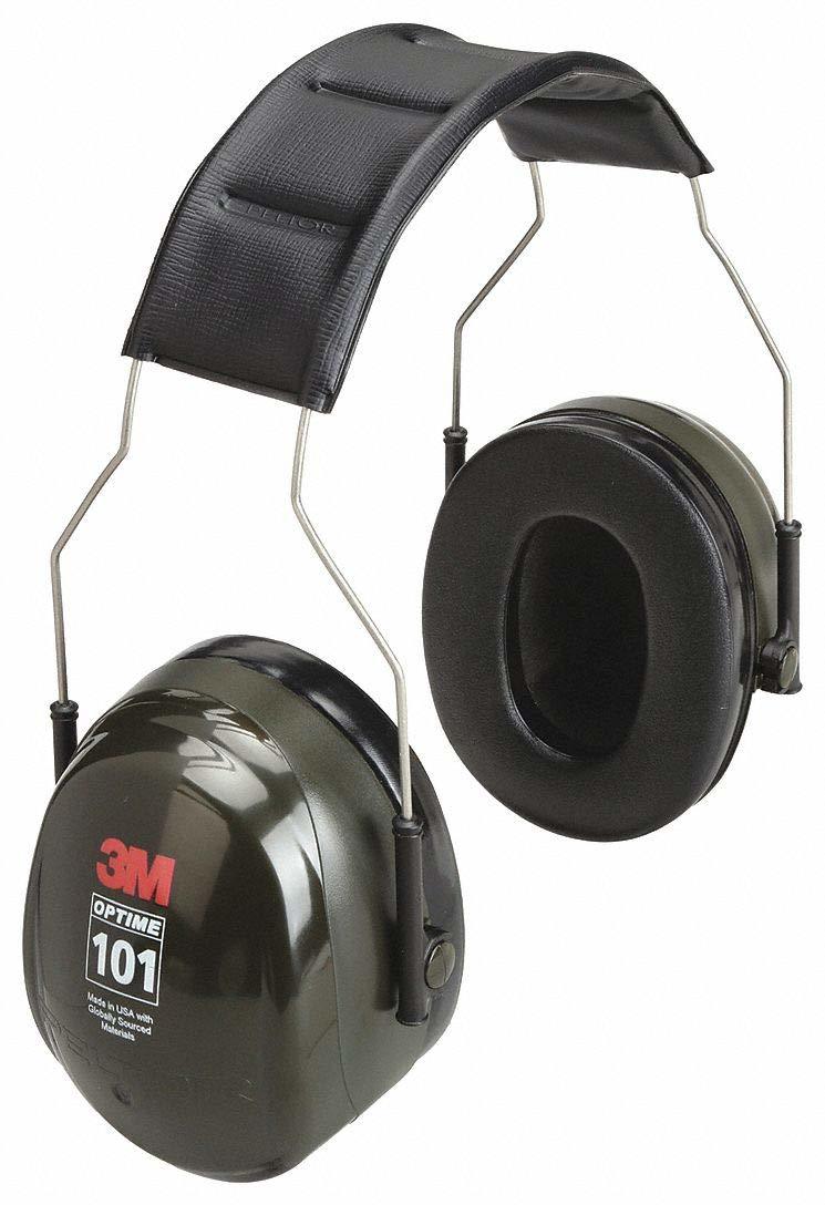 3M (formerly Aearo) H7A Peltor Optime 101 Over-The-Head Earmuffs, English, 15.34