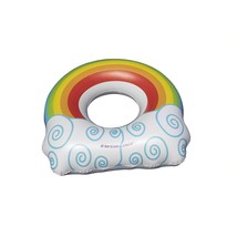Inflatable Rainbow Swim Ring For Kids - £19.76 GBP