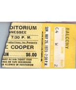 Alice Cooper Concert Ticket Stub May 25 1975 Nashville Tennessee - £35.02 GBP