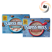 4x Boxes Swiss Miss Variety Hot Cocoa Mix ( 8 Per Box ) 11.04oz Mix &amp; Ma... - £23.66 GBP