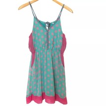 Womens Esley Dress Size Small Sundress Summer Dress Resort Blue Green Ta... - $452.30 MXN