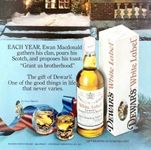 Dwear&#39;s White Label Scotch 1979 Advertisement Distillery Alcohol Christm... - £23.53 GBP