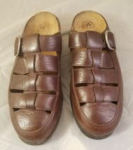 Ariat Zuecos De Cuero Marrón Con Hebilla De Herradura 96825 Talla 6.5 Pa... - $31.17