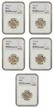 Lot of 1937-S 5C NGC MS65 (5 Coins) - £284.95 GBP