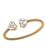 Double Heart - For Two - Gold Bracelet Urn - $29.95