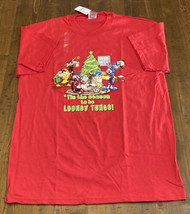 Vintage 1999 Looney Tunes Christmas Shirt Mens L  NWT Warner Bros USA Made - $17.99