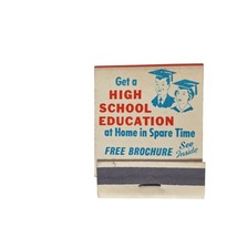 Vintage Matchbook High School At Home Front Strike Full Unstruck Adverti... - $13.86