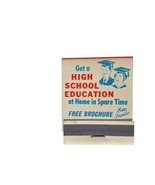 Vintage Matchbook High School At Home Front Strike Full Unstruck Adverti... - $257.30 MXN