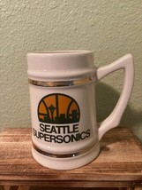 Vintage Seattle Supersonics NBA Stein Mug by LEWIS BROS Sports Collectible VG - £21.85 GBP