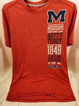 Vintage Women&#39;s Ole Miss Rebels Red Short Sleeve Slim Fit T-Shirt Size: Small - $21.78