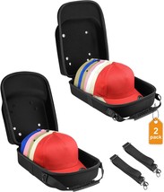 Set Of 2 Hard Hat Travel Cases For Baseball Caps - Hat Storage Organizer... - £29.38 GBP