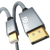 8K Mini Displayport To Displayport Cable, Bi-Directional Mini Dp To Dp 1.4 Cable - £16.51 GBP