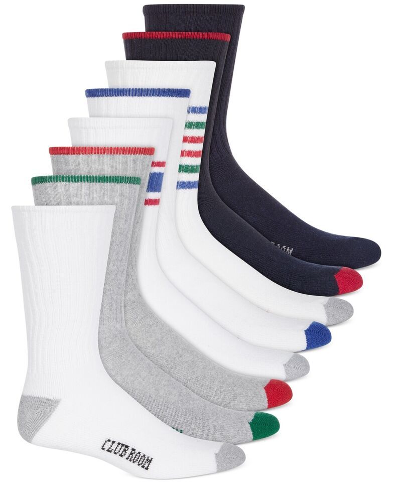 MSRP $40 Club Room Men&#39;s 8-Pk. Crew Socks Shoe Size 7-12 - $19.95