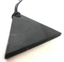 Pendant &quot;Triangle&quot; Male of Mineral Shungite 1.5&quot;; EMF Protection - £7.88 GBP