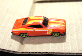 Mattel Hot Wheels GT 351 Car Orange with Yellow Stripes Die-Cast R5452 Body - £4.70 GBP