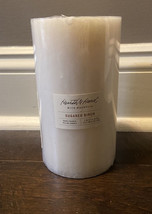 Hearth and Hand with Magnolia Sugared Birch Large 7” Pillar Candle Rare Scent - £53.72 GBP