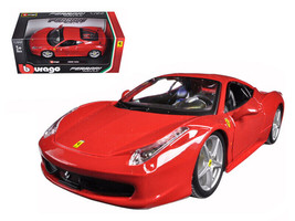 Ferrari 458 Italia Red 1/24 Diecast Model Car by Bburago - £31.91 GBP