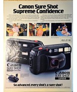CANON SURE SHOT-SUPREME CONFIDENCE-Quartz Date-1986 Vintage Print Ad - $16.19