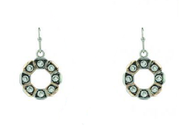 Montana Silversmiths Horseshoe Nail Wreath Earrings NEW - $19.99