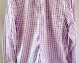 Tommy Bahama Red White &amp; Blue Plaid Button Down Shirt Mens Size 16 32/33 - $19.79