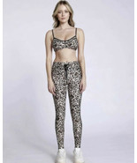 The Upside Water Leopard Yoga Leggings &amp; Ballet Sports Bra SET NWT Carbo... - $75.47 CAD
