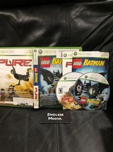 LEGO Batman &amp; Pure Double Pack Xbox 360 CIB Video Game - £5.95 GBP