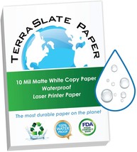 Waterproof, 10 Mil, 8 Point 5 X 11-Inch, 25 Sheets Terraslate Copy Paper... - $58.98