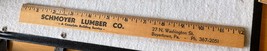 Vintage 12 inch wood ruler Schmoyer Lumber - £7.88 GBP