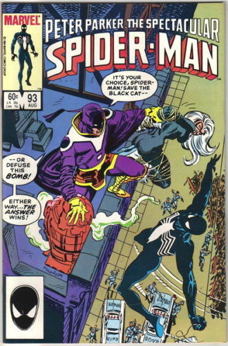 The Spectacular Spider-Man Comic Book #93 Marvel 1984 VERY FINE/NEAR MINT UNREAD - $4.99