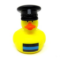 Police Thin Blue Line Rubber Duck New 2&quot; Black Hat 1st Responder US Seller - £6.61 GBP