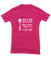 Funny TShirt This Is Bob Bob Has No Arms Heliconia-V-Tee  - £17.34 GBP