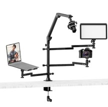 NEW Desktop Live Stand Set, Flexible Camera Desk Multi Mount Microphone Boom Arm - £79.89 GBP